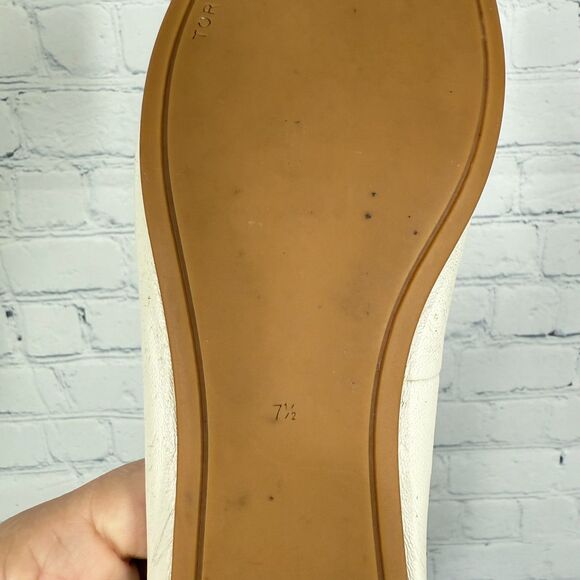 Tory Burch Flats Loafer Women Size 7.5 Colorblock Leather Preppy Minimalist Shoe - Picture 12 of 12